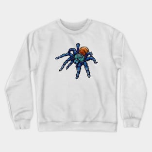 Greenbottle Blue Tarantula with Black Outline Crewneck Sweatshirt